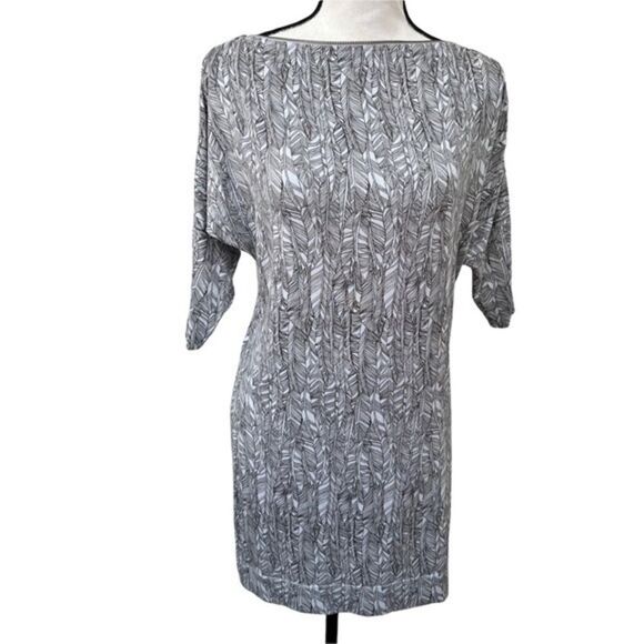 Armani Exchange feather print dress with zipper detail size S. - Picture 1 of 9